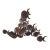 Brutalist Torched Metal School of Fish Wall Sculpture For Sale