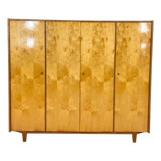 Mid-Century Wardrobe in Pine, 1960s For Sale