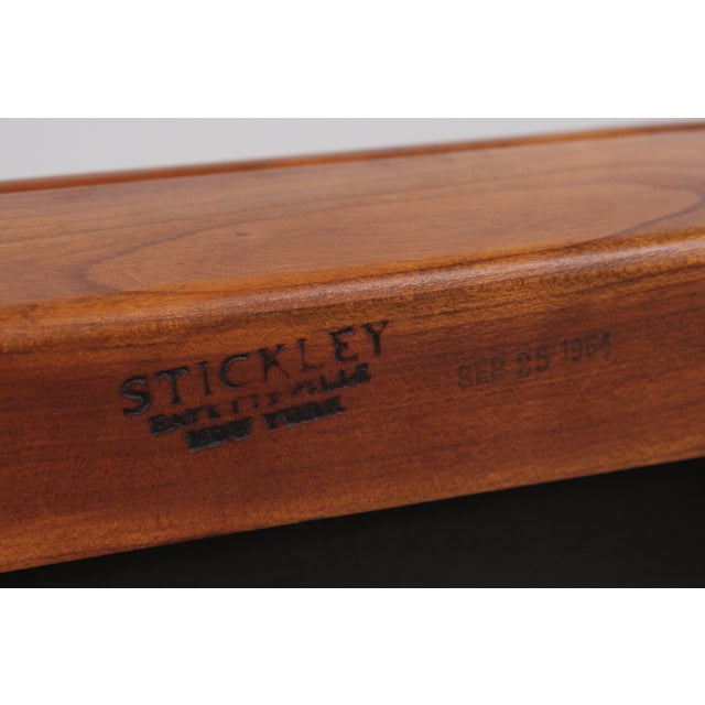 Set of 6 Stickley Cherry Cane Back Dining Chairs For Sale - Image 18 of 18