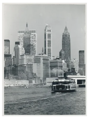 New York City, Waterfront, USA, 1960s, Black & White Photograph