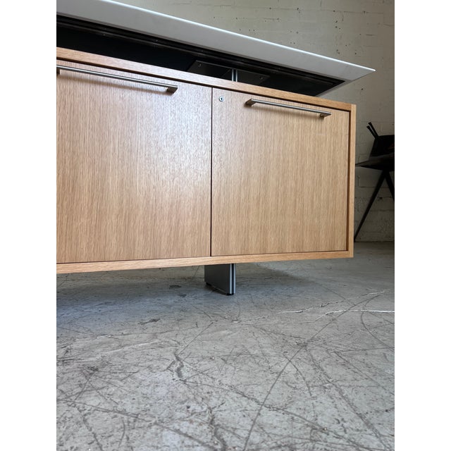 2010s Modern Floating Stone Top Locking Credenza For Sale - Image 5 of 15