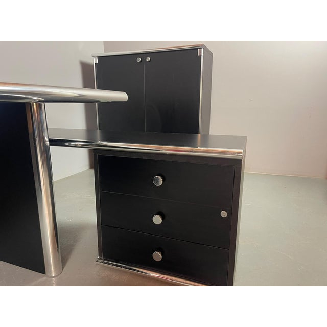 Mid-Century Italian Executive Office Suite by Guido Faleschini for I4 Mariani, Italy, 1970s, Set of 5 For Sale - Image 13 of 18