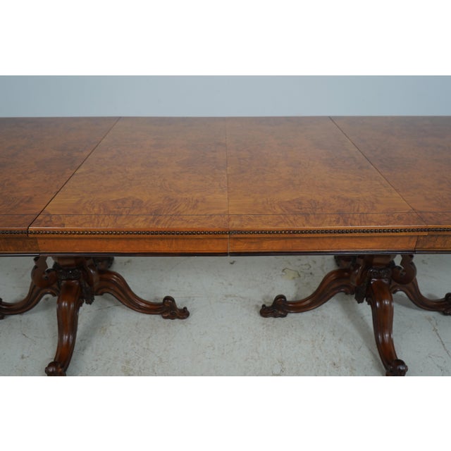 Italian Continental Style Carved Dining Room Table For Sale - Image 16 of 18