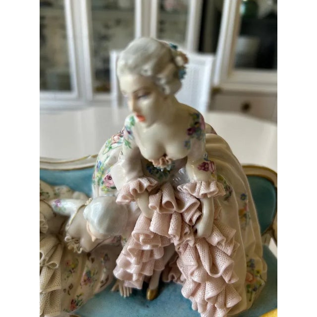 1940s Luigi Fabris l'Eroica Italian Figural Porcelain Figurine
