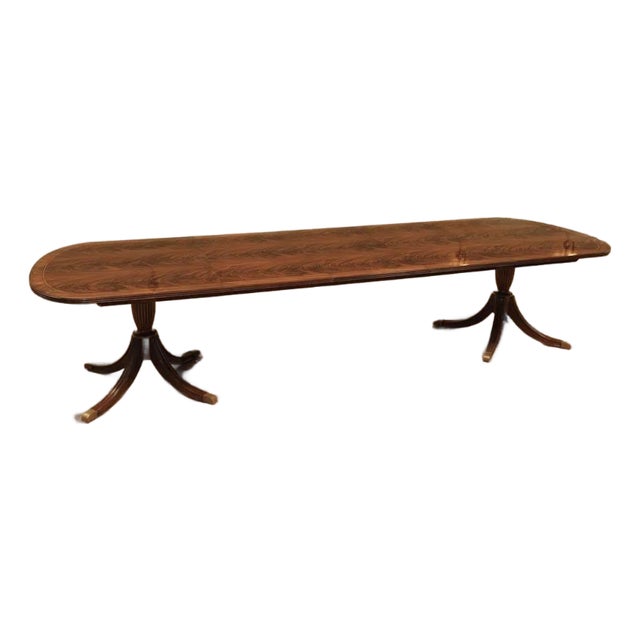 Mahogany Flame Dining Table by Ap Exclusives For Sale