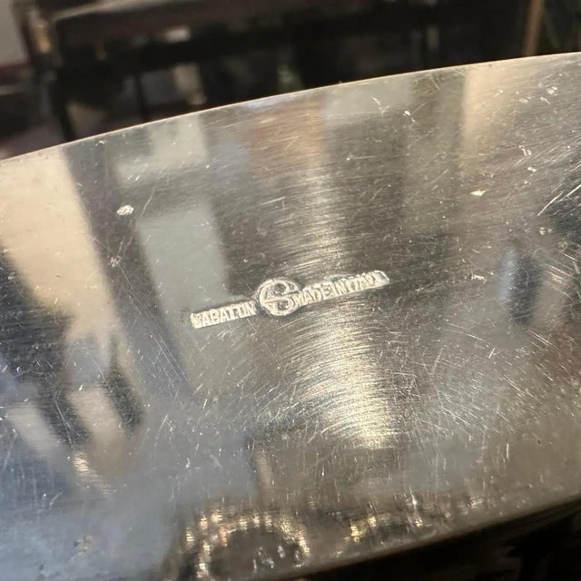 Silver A Rare 1980s Minimalist Silver Plated Vase by Lino Sabattini For Sale - Image 8 of 11