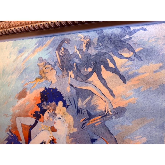 Original Jules Chéret Lithographs – “Les Arts” (1891) – Framed Pair For Sale In San Francisco - Image 6 of 13