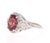 Contemporary 4.97 Carat Pink Tourmaline Diamond 14 Karat White Gold Ring, Size 7 For Sale - Image 3 of 8