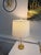 Late 20th Century Late 20th Century Jonathan Y Glass Triple Globe Table Lamp With Linen Drum Shade For Sale - Image 5 of 10