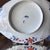 Hand-painted antique Imari leaf plate in fan and flower design // Arita plate // decorative plate // gilt edge // blue and white with orange For Sale - Image 10 of 17