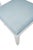 Wood Matthew Izzo Home Hayden Light Blue Performance Linen and Matte White Lacquer Bow Back Dining Chair For Sale - Image 7 of 7