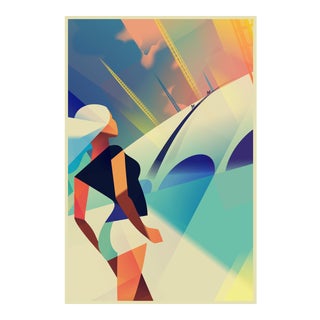 Danish Modern Travel Poster, London O2 Arena For Sale