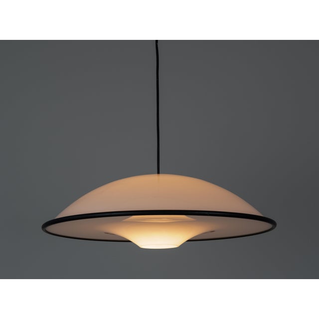White Vintage Danish Cosmos Lamp by Preben Jacobsen for Fog & Mørup, 1984 For Sale - Image 8 of 10