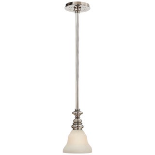 Chapman & Myers for Visual Comfort Signature Boston Pendant in Polished Nickel with SLEG Shade For Sale