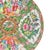 This Chinese Rose Medallion porcelain plate features the classic "Rose Medallion" pattern, typically associated with 19th-...