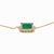 Metal 1.7cts Zambian Emerald Pendant With Natural Diamonds Halo: Solid 14k Gold, 8x6mm For Sale - Image 7 of 9