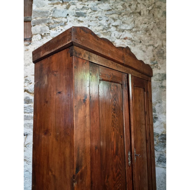 Antique French Pine Bonnetière Cabinet, 1900s For Sale - Image 6 of 18