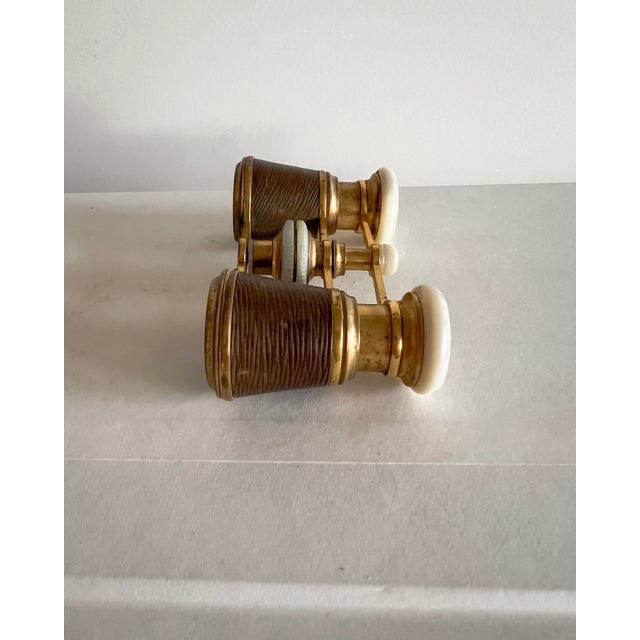 Vintage French Brass Opera Glasses by Gualdoni – Paris Rue De Rivoli Binoculars For Sale - Image 4 of 12