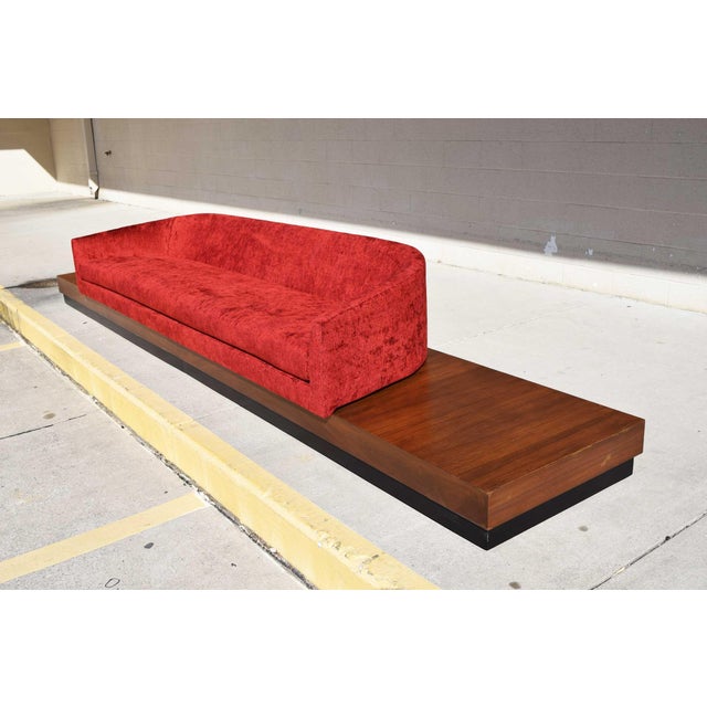 Mid-Century Modern Large Adrian Pearsall Platform Sofa For Sale - Image 3 of 12