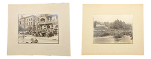 Ly. Large Images of a Car Meeting, 1890s-1910s, Photographs, Set of 2