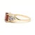 1.71ctw Pink Tourmaline & Tanzanite Ring, 14k Yellow Gold, Ring Size 4.5 For Sale - Image 4 of 7