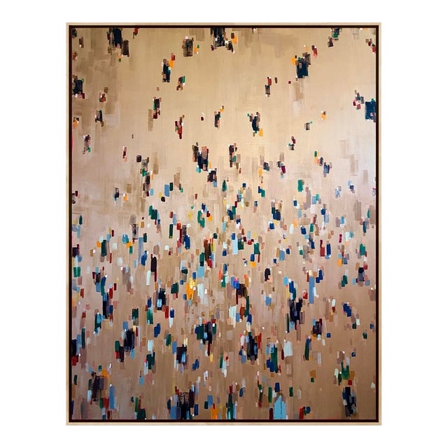 Large Abstract Acrylic Painting Titled Concerto For Sale