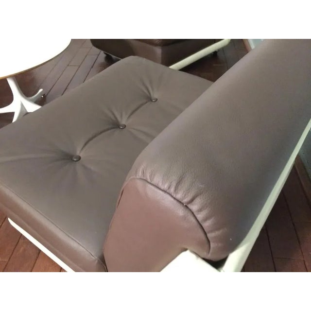 Vintage Amanta Leather Lounge Chairs by Mario Bellini for B&B Italia, Set of 4 For Sale - Image 13 of 18