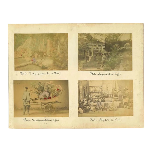 Unknown, Ancient Views of Kobe, Vintage Album Print, 1890s For Sale