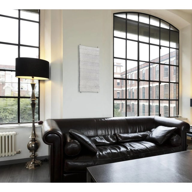 Cement, acrylic and rod steel on foam panel Edition: Unique, Unframed. Auville works with construction cement. Applying...