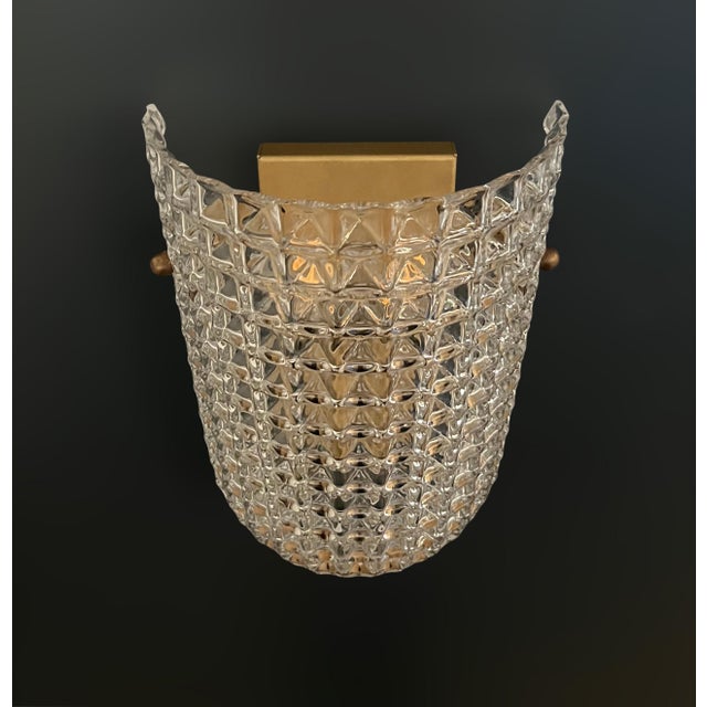 Glass Venetian Murano Wall Sconces, 1990s, Set of 2 For Sale - Image 7 of 14