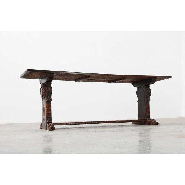 16th Century Renaissance Walnut Console Table, Tuscany For Sale - Image 5 of 18