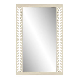 Fleur Home Audubon Spruce Rectangle Mirror in Delaware Putty, 36x48 For Sale