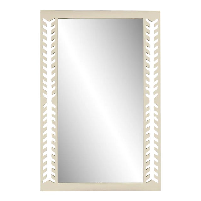 Fleur Home Audubon Spruce Rectangle Mirror in Delaware Putty, 36x48 For Sale