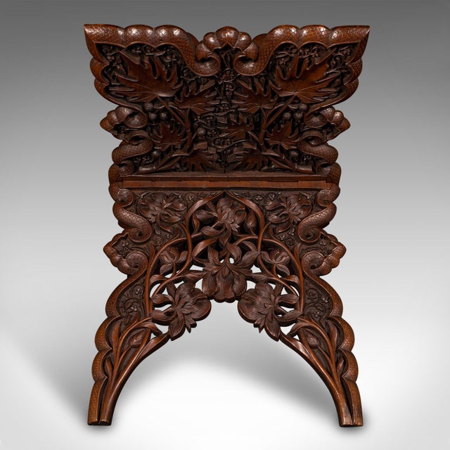 Late 19th Century 1900's Antique Club Lounge Magazine Stand For Sale - Image 5 of 9