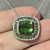 Traditional Diamond Tourmaline Garnet Pendant Necklace 9.13 TCW GIA Certified For Sale - Image 3 of 12