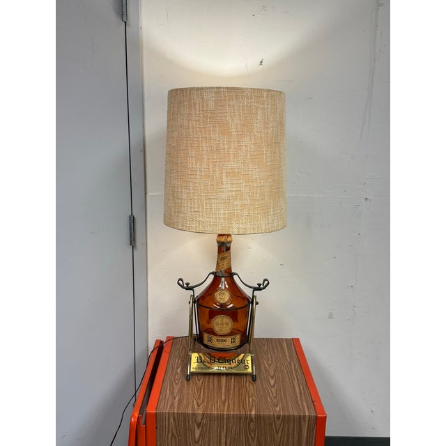 Vintage B & B Dom Benedictine Liquor Bottle + Pour Stand Table Lamp For Sale - Image 12 of 12