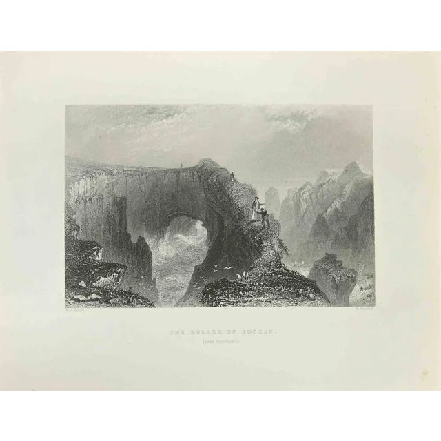 The Buller Of Buchan is an etching realized in 1845 by W. H. Bartlett. Signed on the plate. Titled on the lower center....