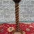Brown Vintage Jacobean Revival Oak Barley Twist 42" Fern / Plant Stand Pedestal For Sale - Image 8 of 14