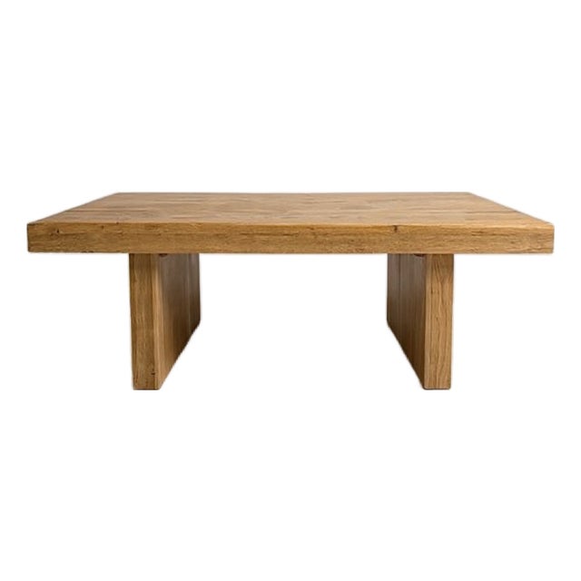Japanese-Style Coffee Table in Oak, 1990s For Sale