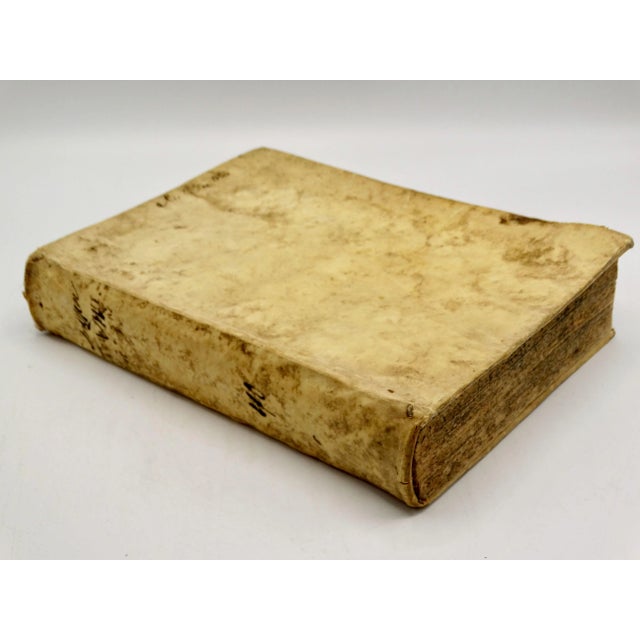 18th-Century Italian Vellum Volume Book For Sale - Image 4 of 8