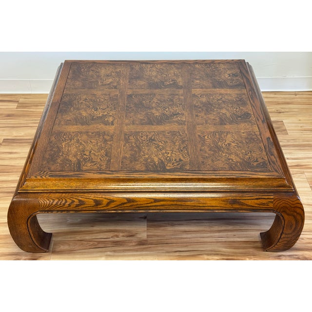 Stunning vintage rich walnut Ming leg coffee table. Timeless shape that marries with a wide range of design aesthetics....