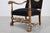 Antique Louis XIII Chair in Black Linen, France, 1800s For Sale - Image 11 of 15