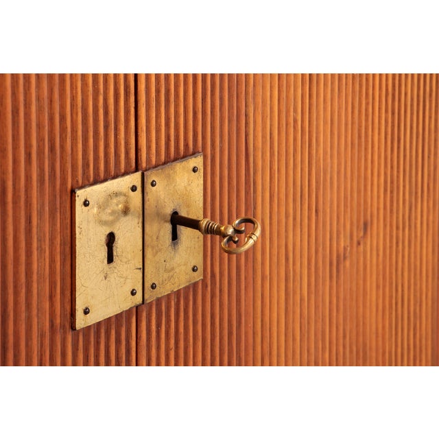 Tan Mid-Century Italian Modular Wall System attributed to Vittorio Dassi, 1950s, Set of 7 For Sale - Image 8 of 17