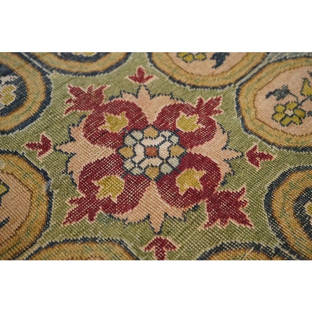 Early 20th Century Antique Turkish Rug 4'5'' x 4'6'' For Sale - Image 5 of 9