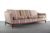 Beige Mid Century Modern Danish Sofa on Walnut Base with Back Detail For Sale - Image 8 of 8