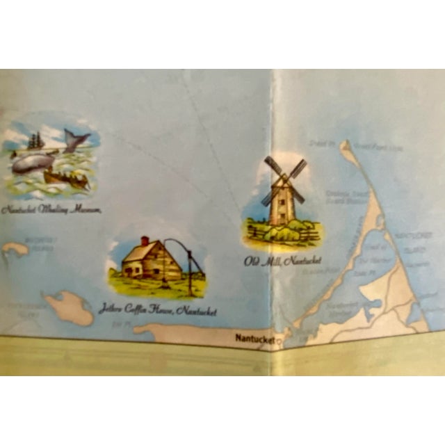 Paper Vintage Tydol Map of Cape Cod For Sale - Image 7 of 11