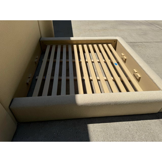 Caracole Luna Winged Upholstered Platform King Bed For Sale In Greenville, SC - Image 6 of 12