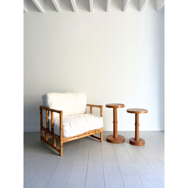 Arts and Crafts Cocktail Tables in Turned Oak, 1940, Set of 2 For Sale - Image 9 of 10