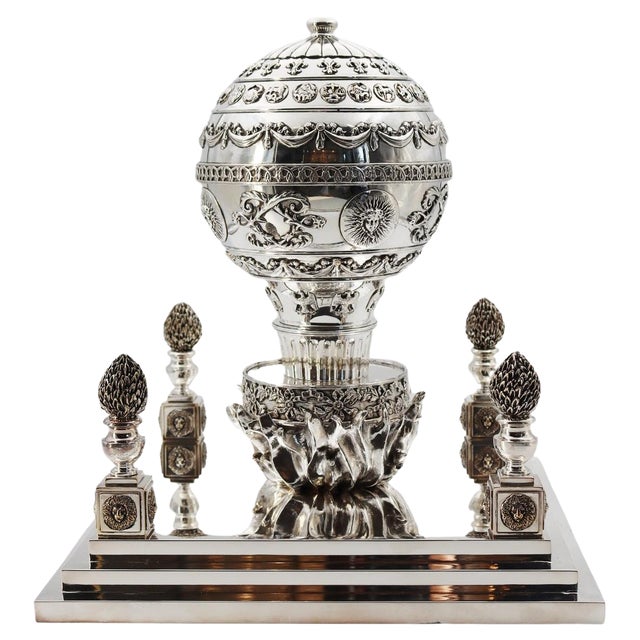 La Montgolfiere Table Centre Caviar Display by Richard Lauret For Sale