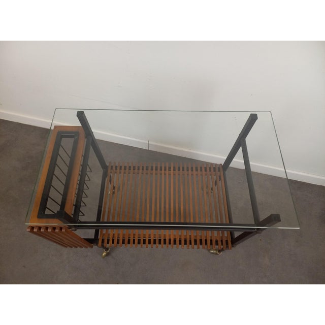 Side Table on Wheels, 1950s For Sale - Image 11 of 15